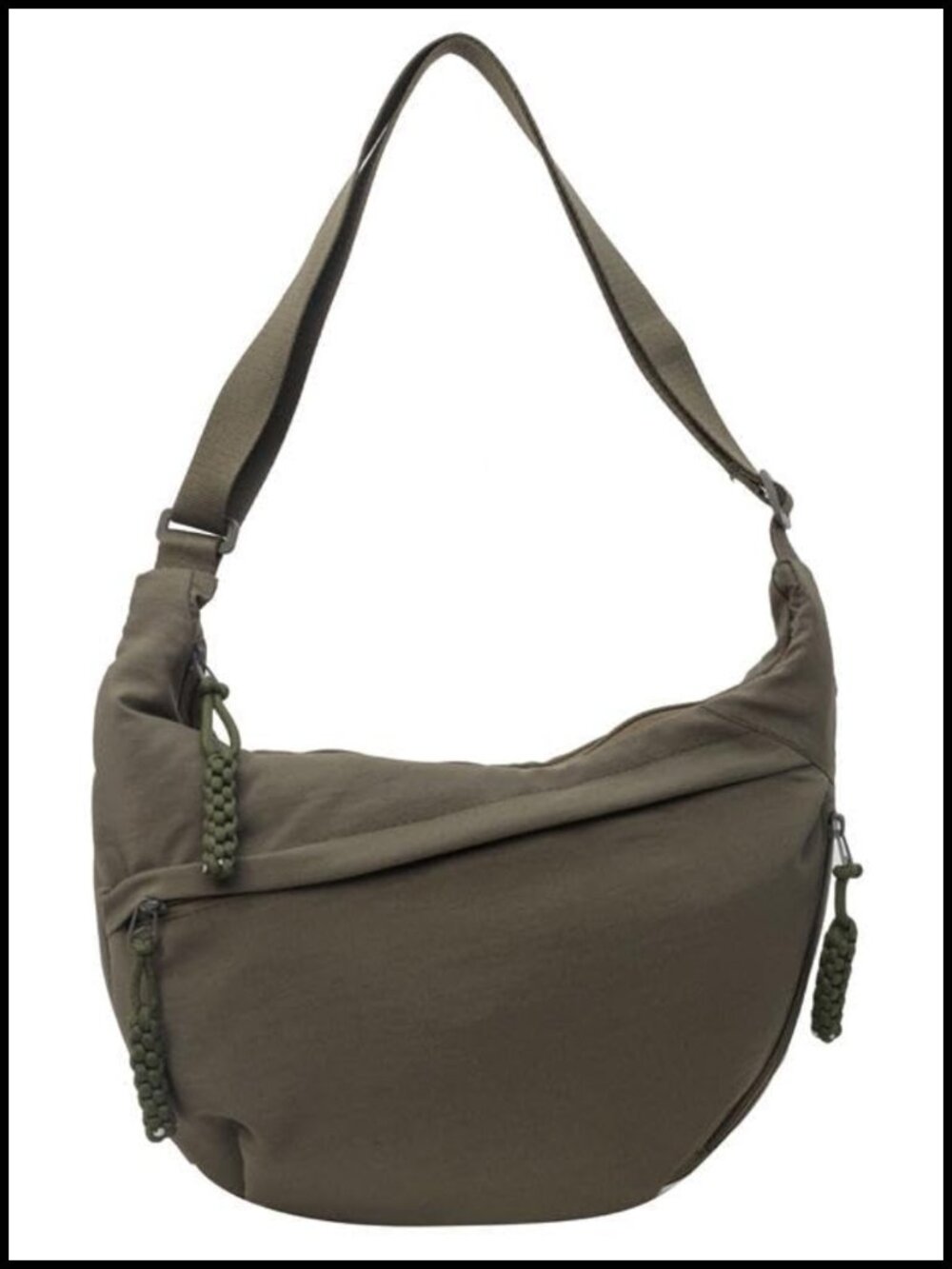 Nylon Crossbody Bag Adjustable Strap Quilted Dumpling Purse for Travel